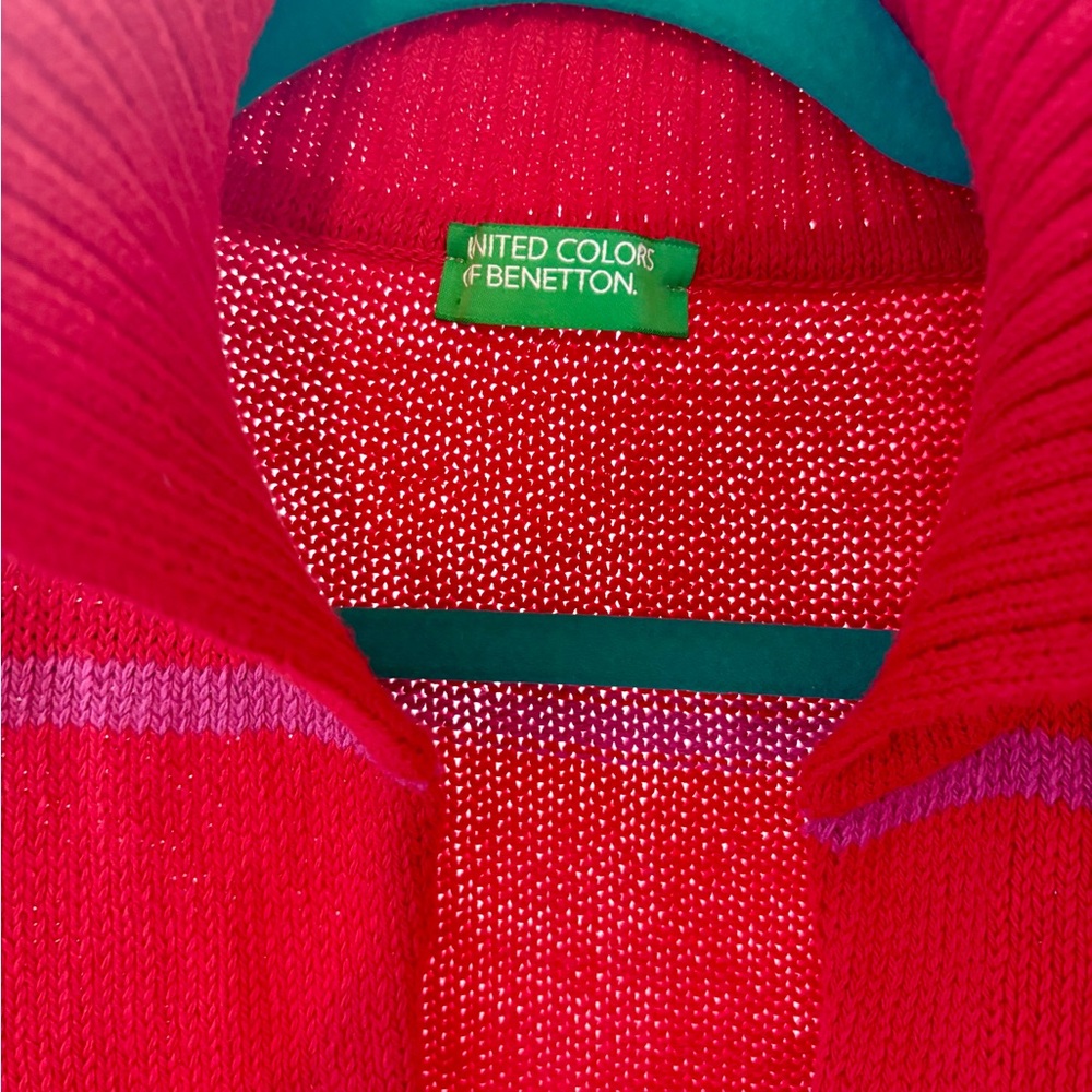 United Colors Of Benetton Vibrant Red Cowl Sweater